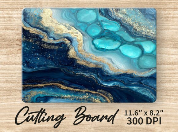 Boho Floral Glass Cutting Board Modern