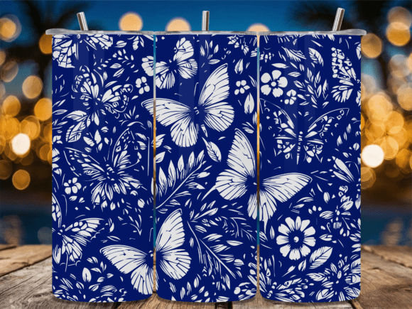 Detailed Butterfly Floral