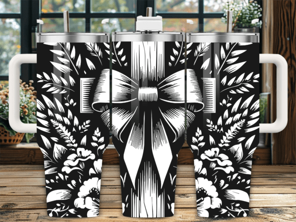 Floral Christian Cross PNG