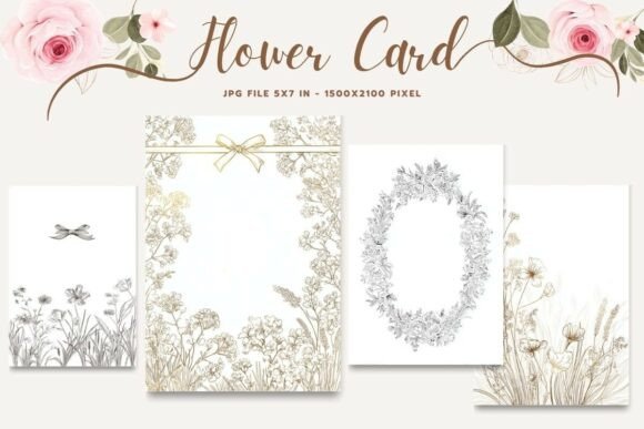 Flower Card Floral Greeting Postcard_35