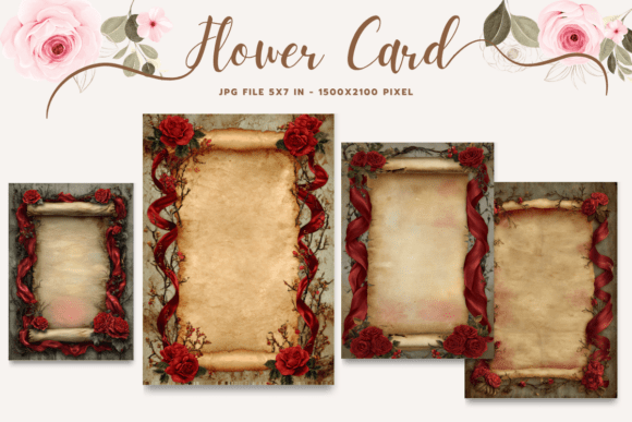 Flower Card Floral Greeting Postcard_7