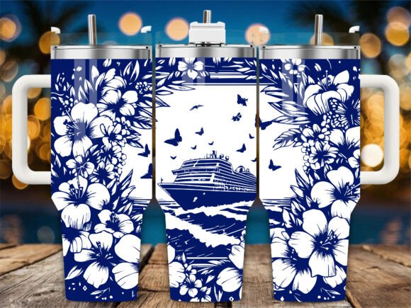 Hibiscus Floral Ocean