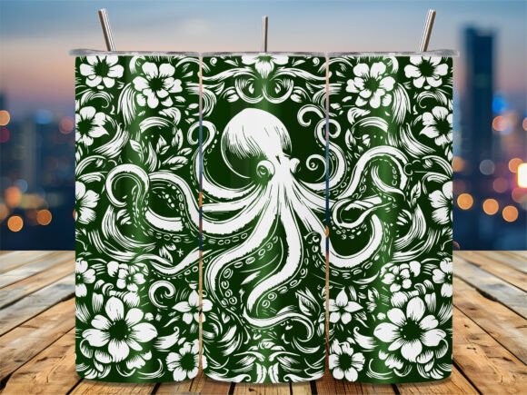 Tropical Floral Octopus