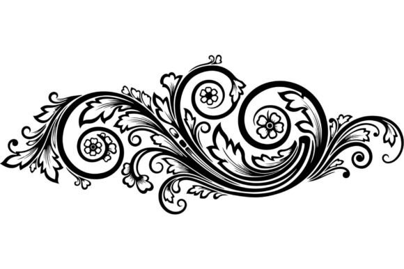 Vintage Floral Ornament Vector Bundle